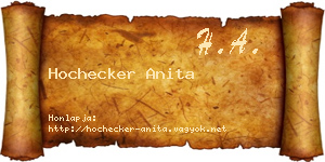 Hochecker Anita névjegykártya